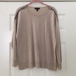 J. Crew tan sweater